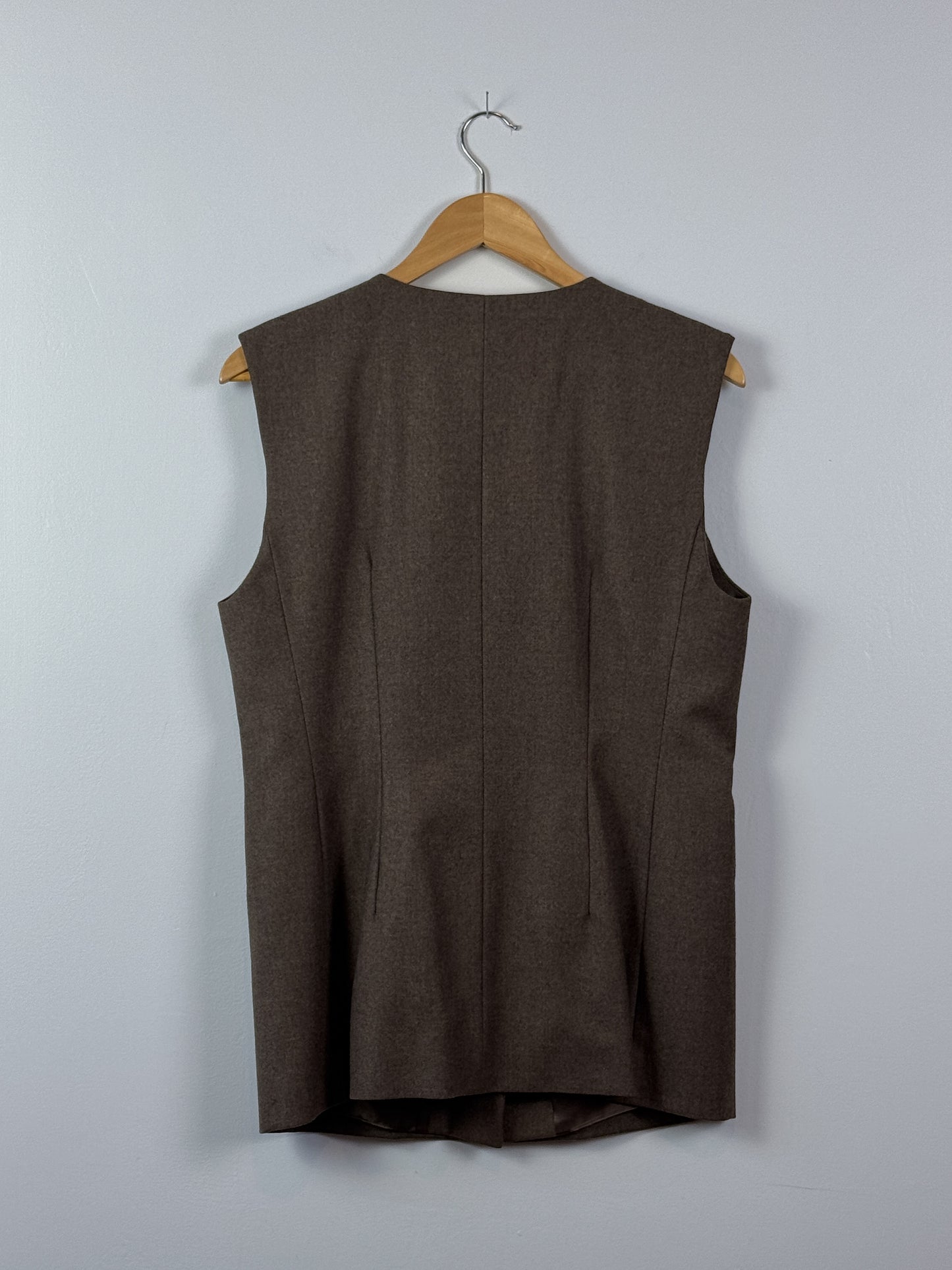 Vintage Long Line Wool Vest