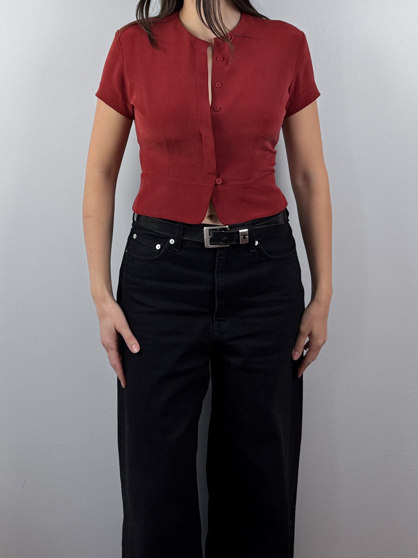 Vintage Short Sleeve Blouse