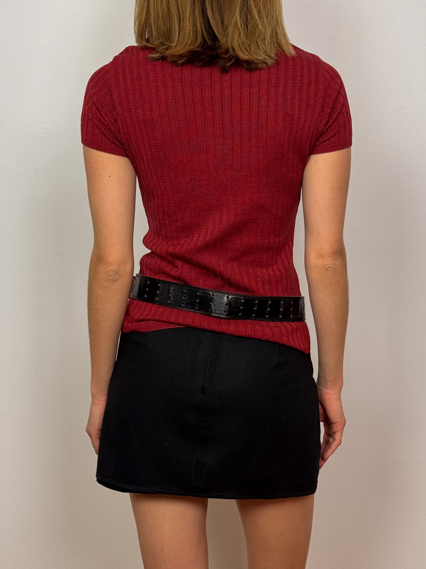 Ann Taylor Red Knit Tee