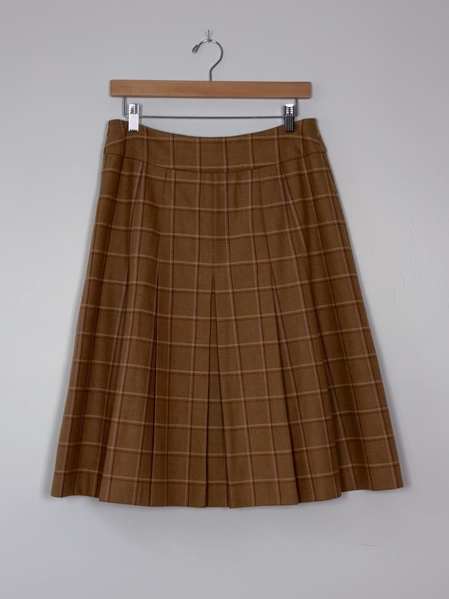 Lands End Plaid Skirt