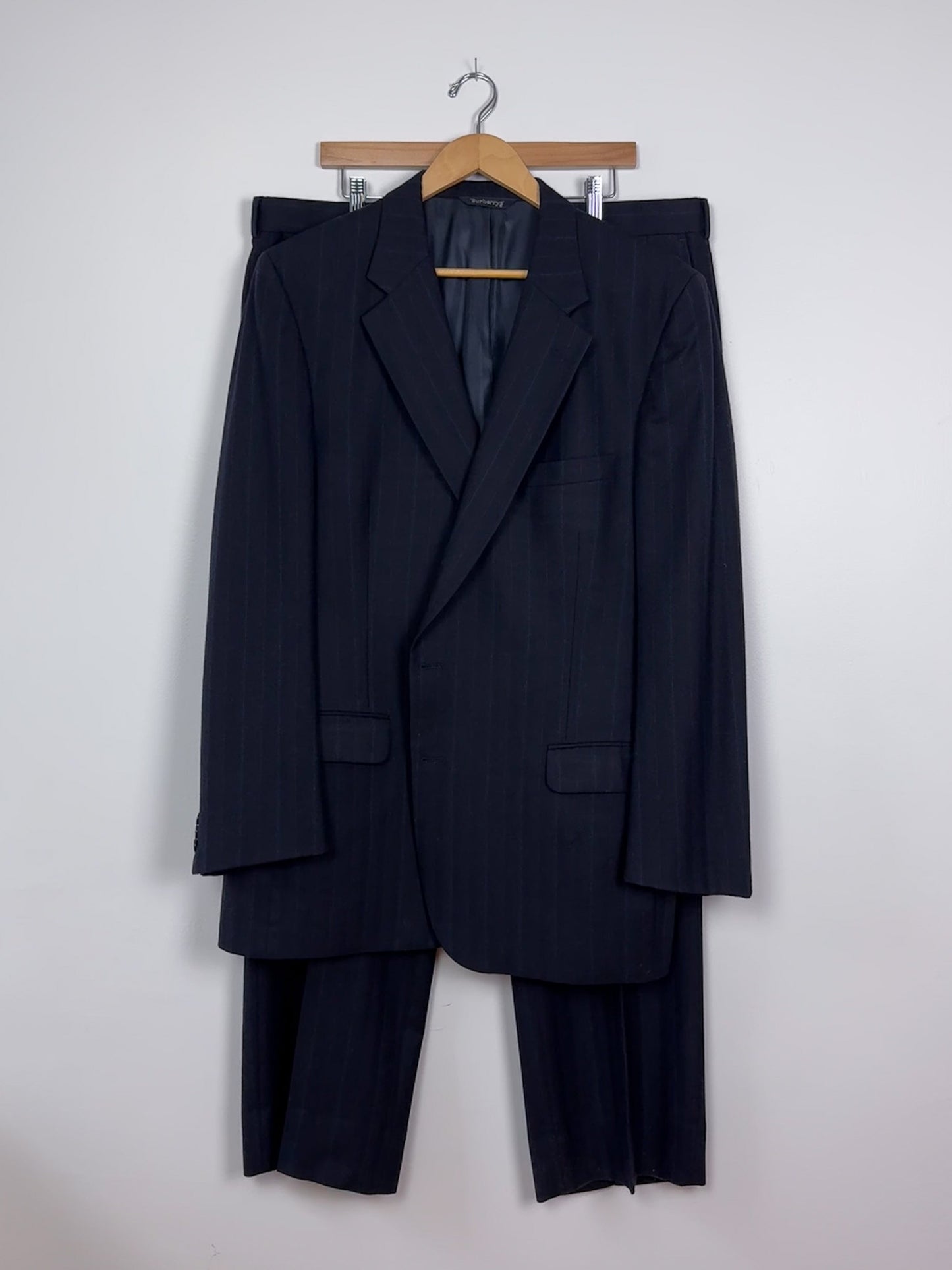 Burberry Navy Pinstripe Suit
