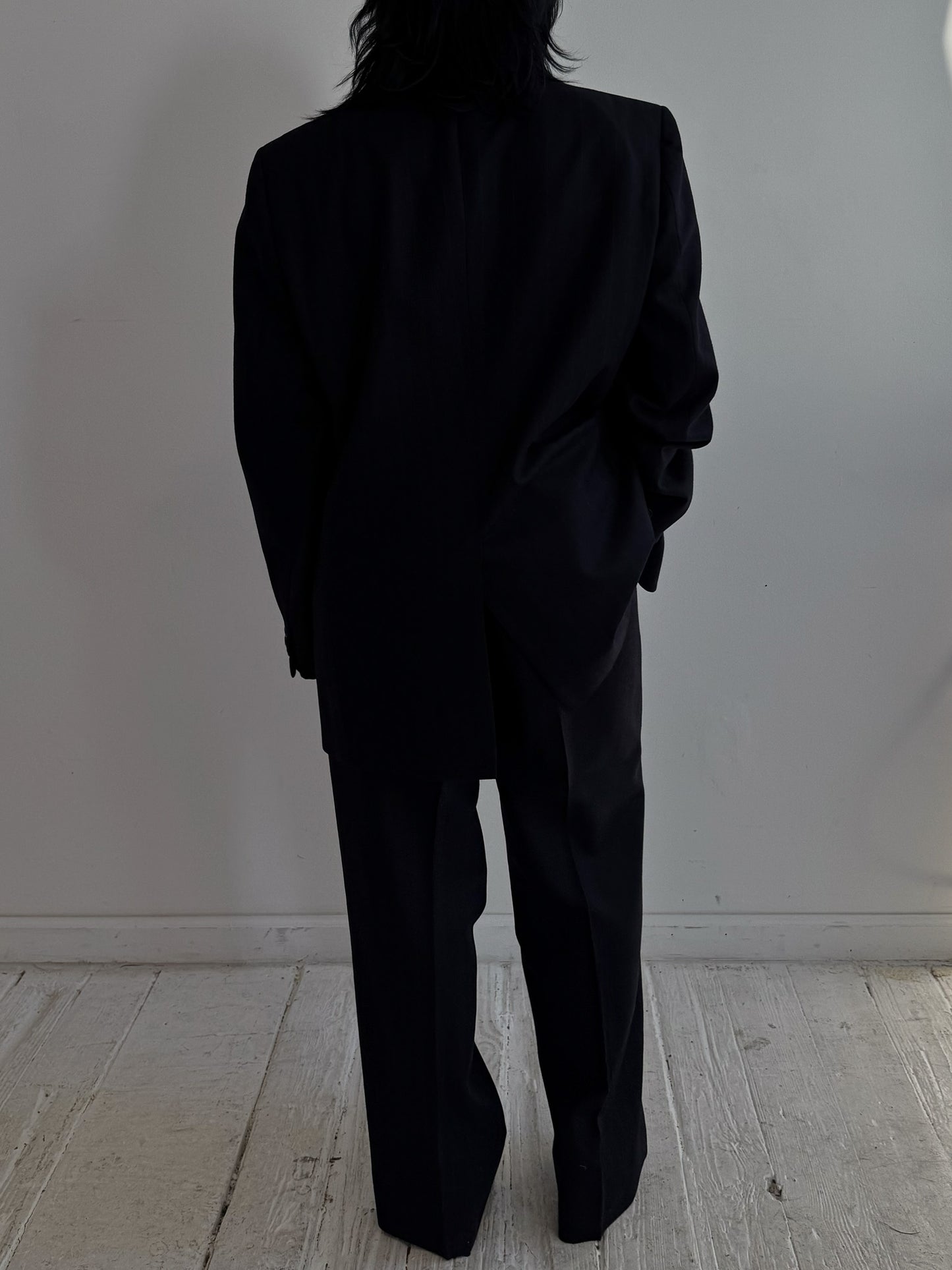 Burberry Navy Pinstripe Suit