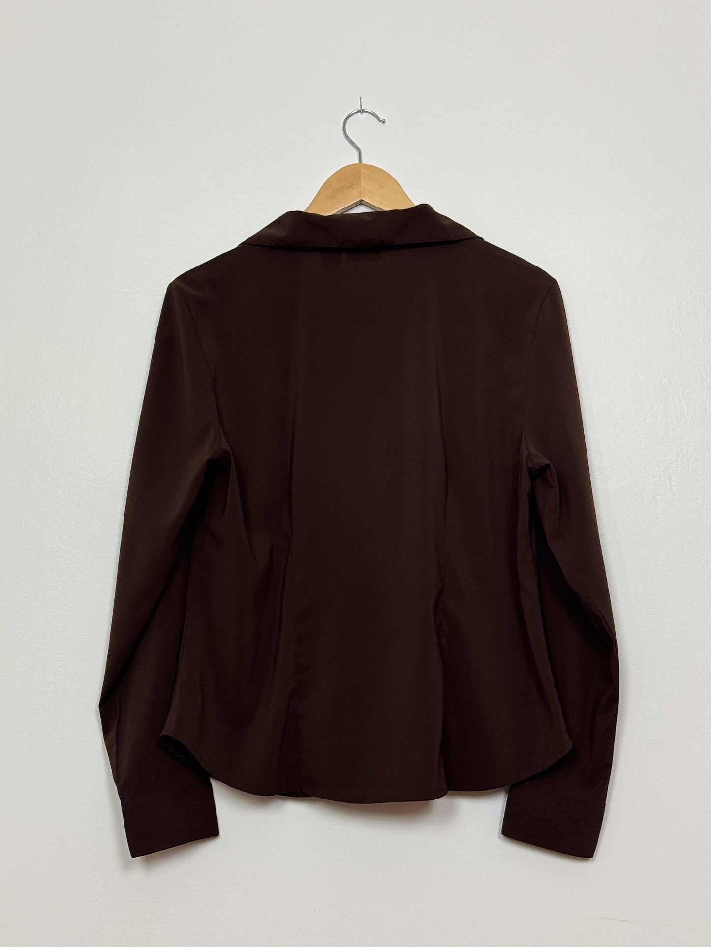 Brown Fitted Blouse