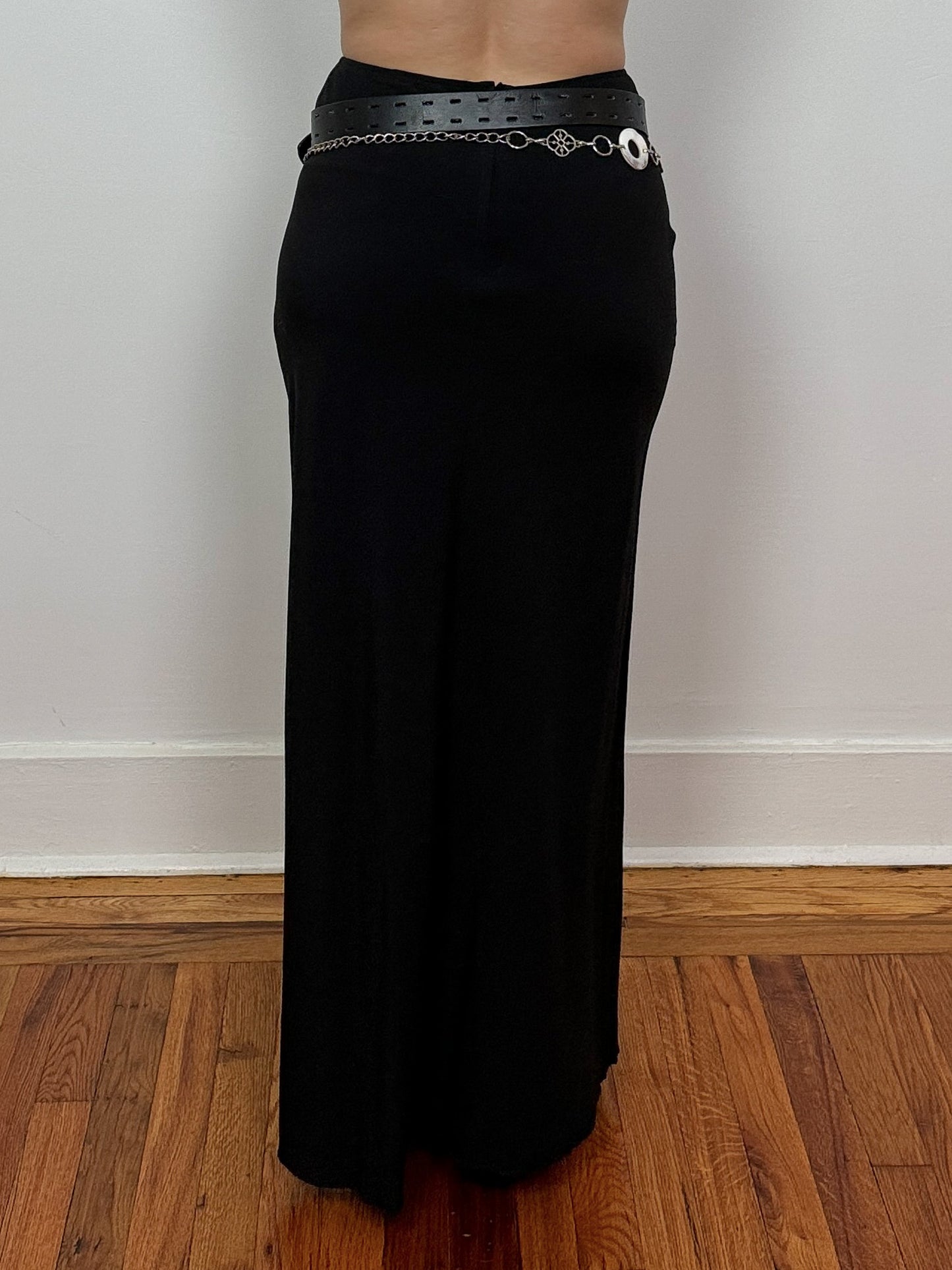 Theory Black Maxi Skirt