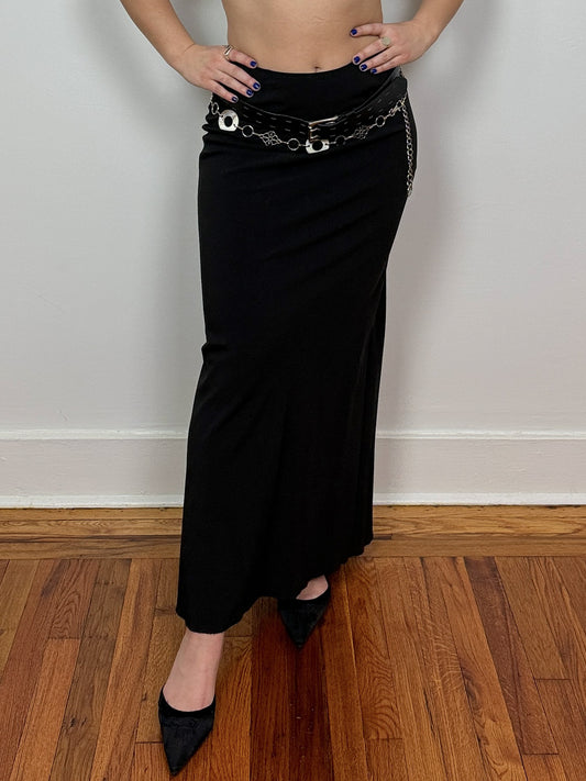 Theory Black Maxi Skirt