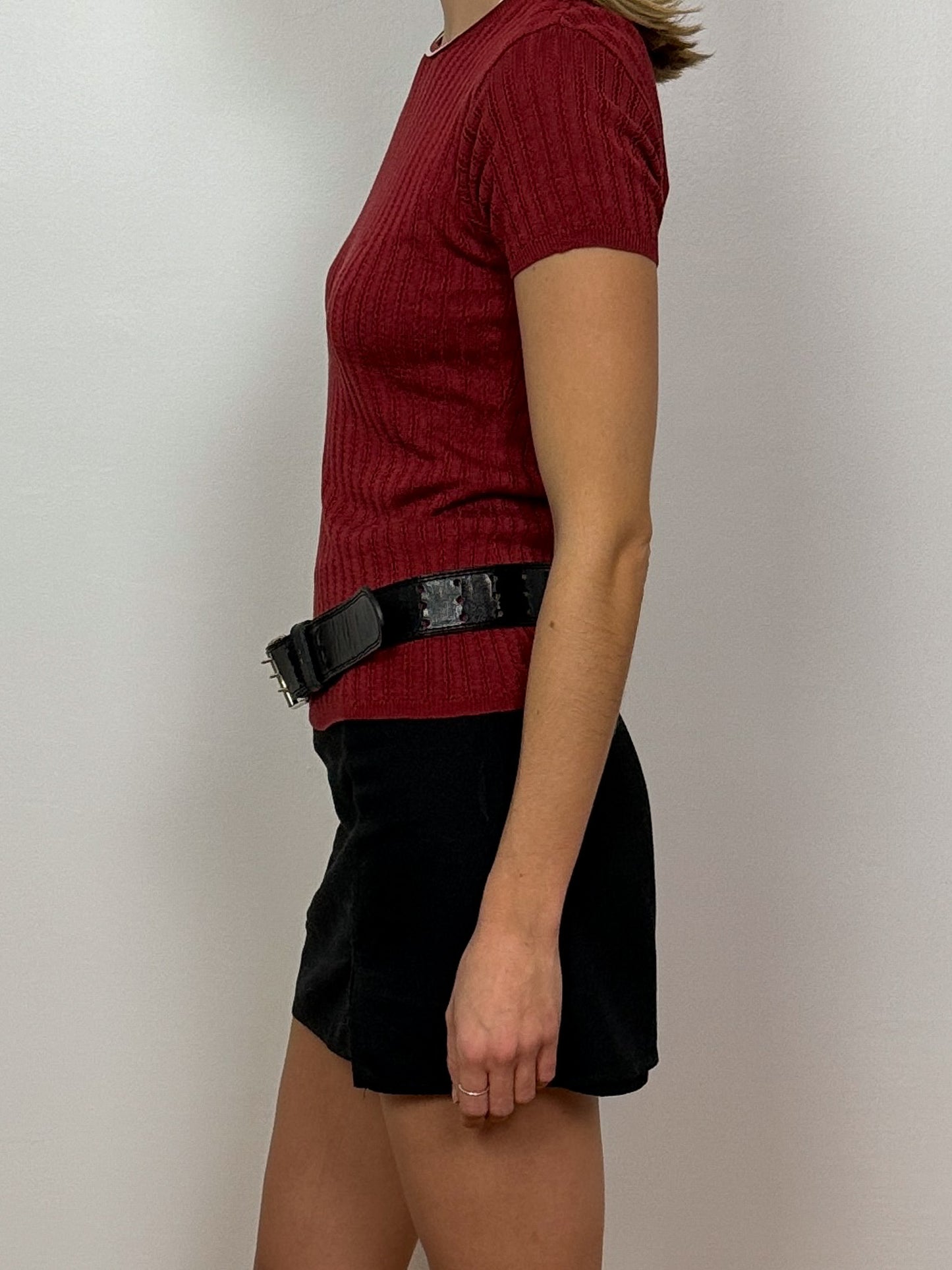 Ann Taylor Red Knit Tee