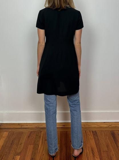 Vintage Short Sleeved Mini Dress