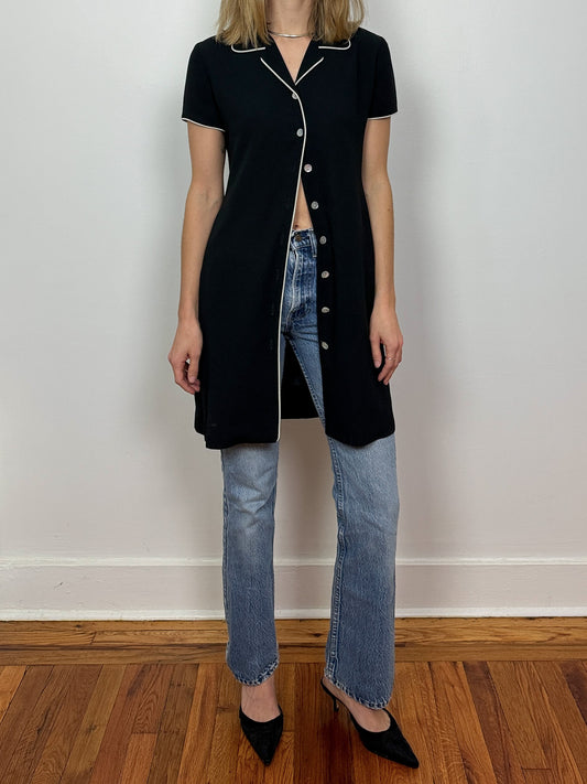 Vintage Short Sleeved Mini Dress