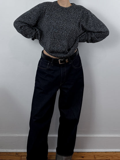 Marled Grey Crewneck Sweater