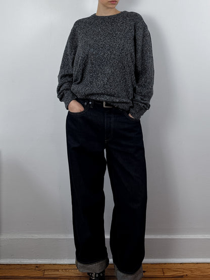 Marled Grey Crewneck Sweater
