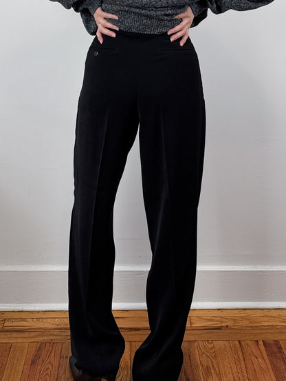 High Waisted Black Trousers