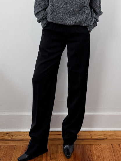 High Waisted Black Trousers