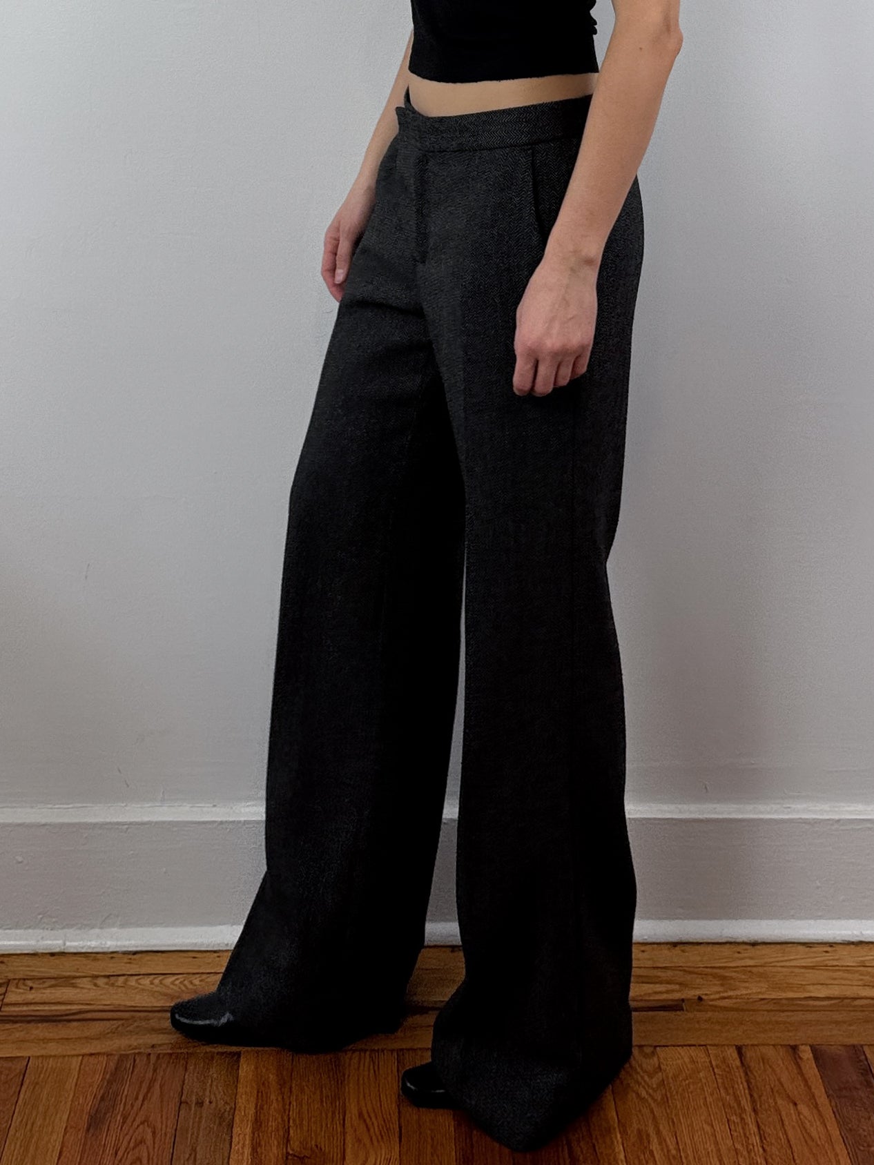 Straight Leg Low Rise Trouser