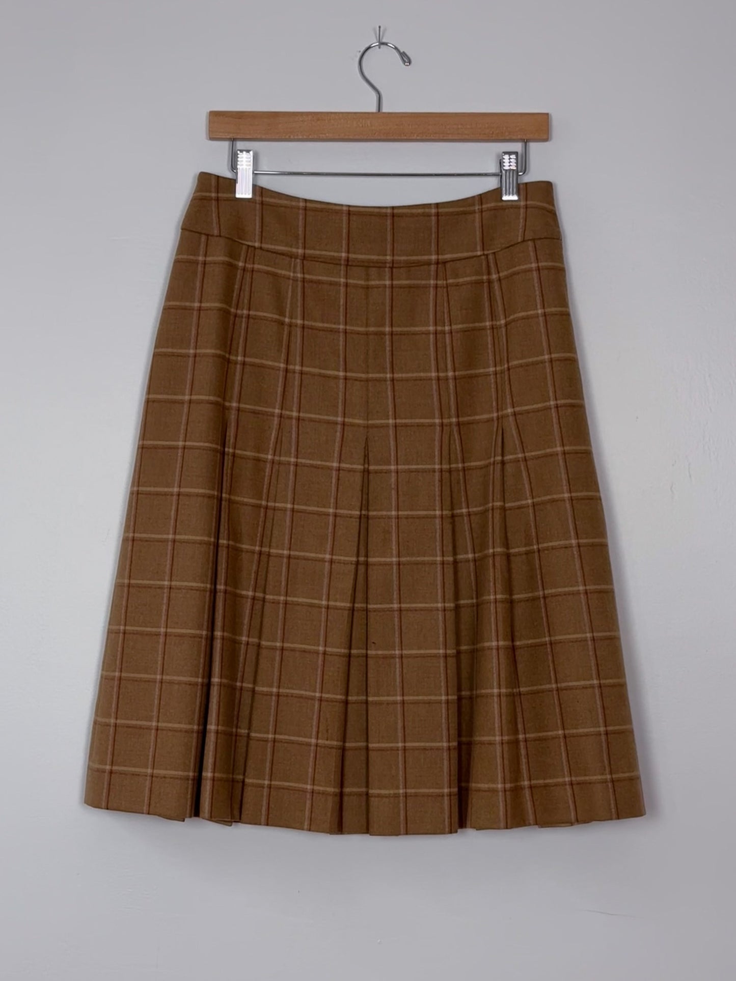 Lands End Plaid Skirt
