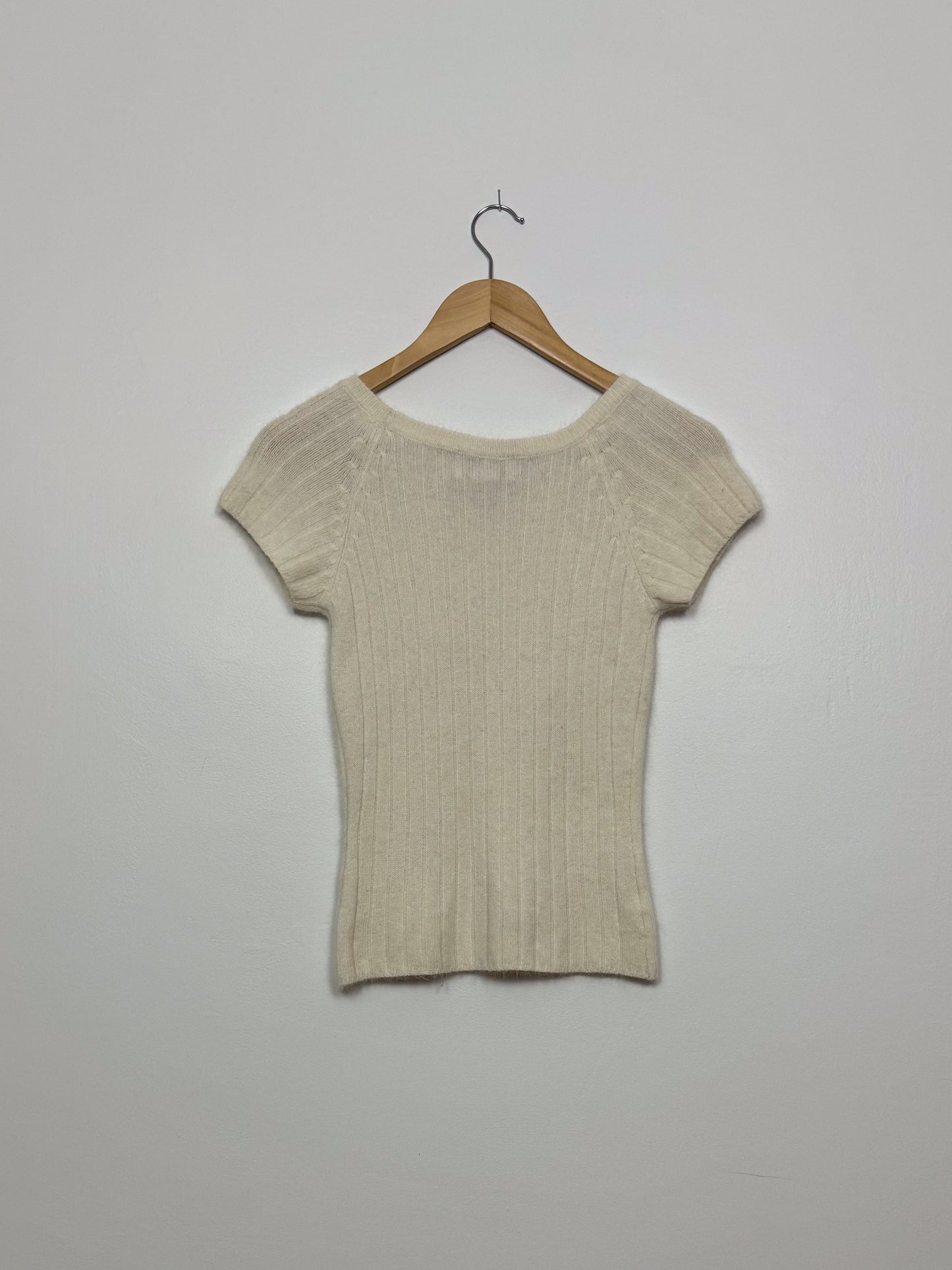Vintage Cream Knit Tee