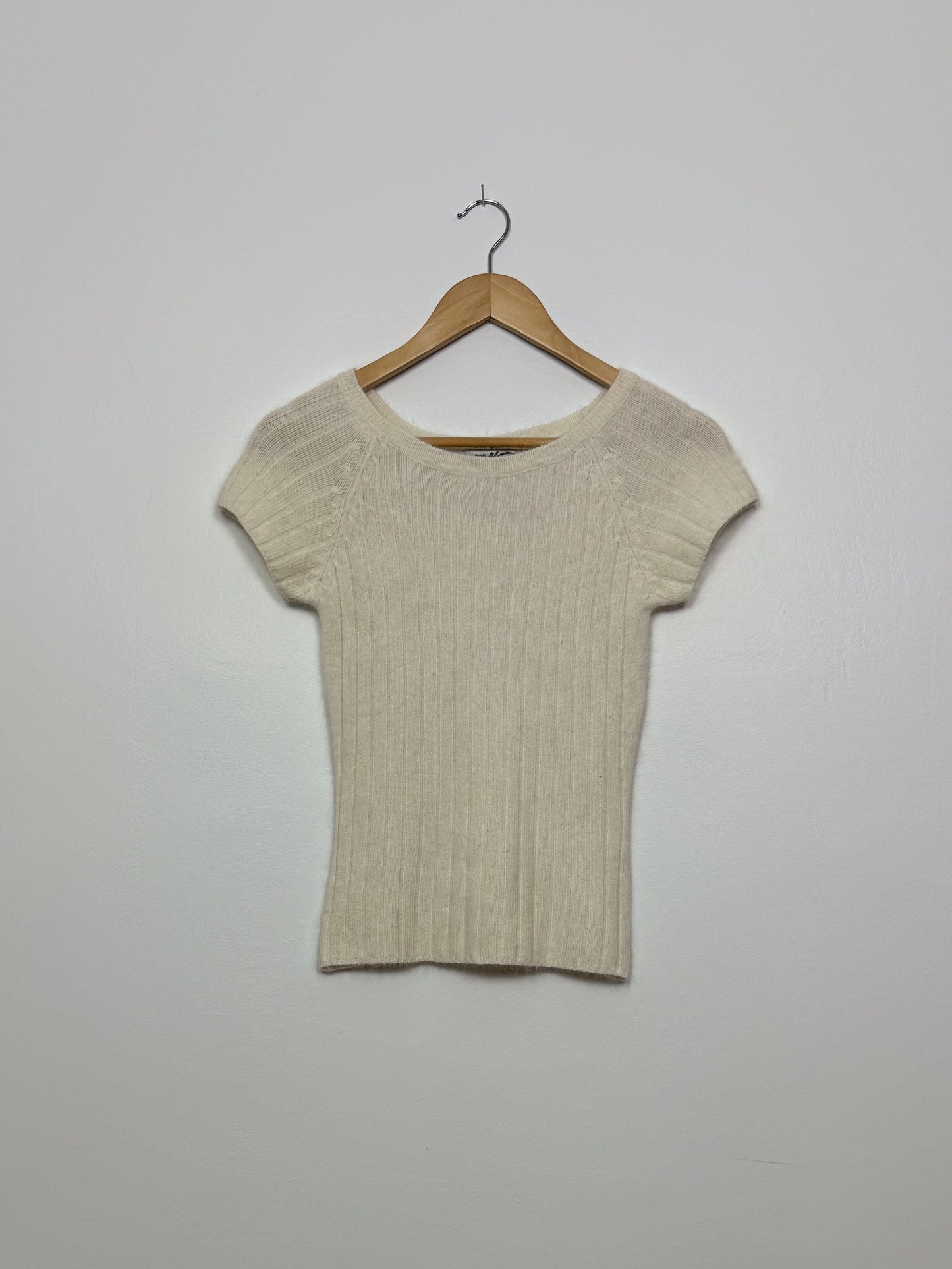 Vintage Cream Knit Tee